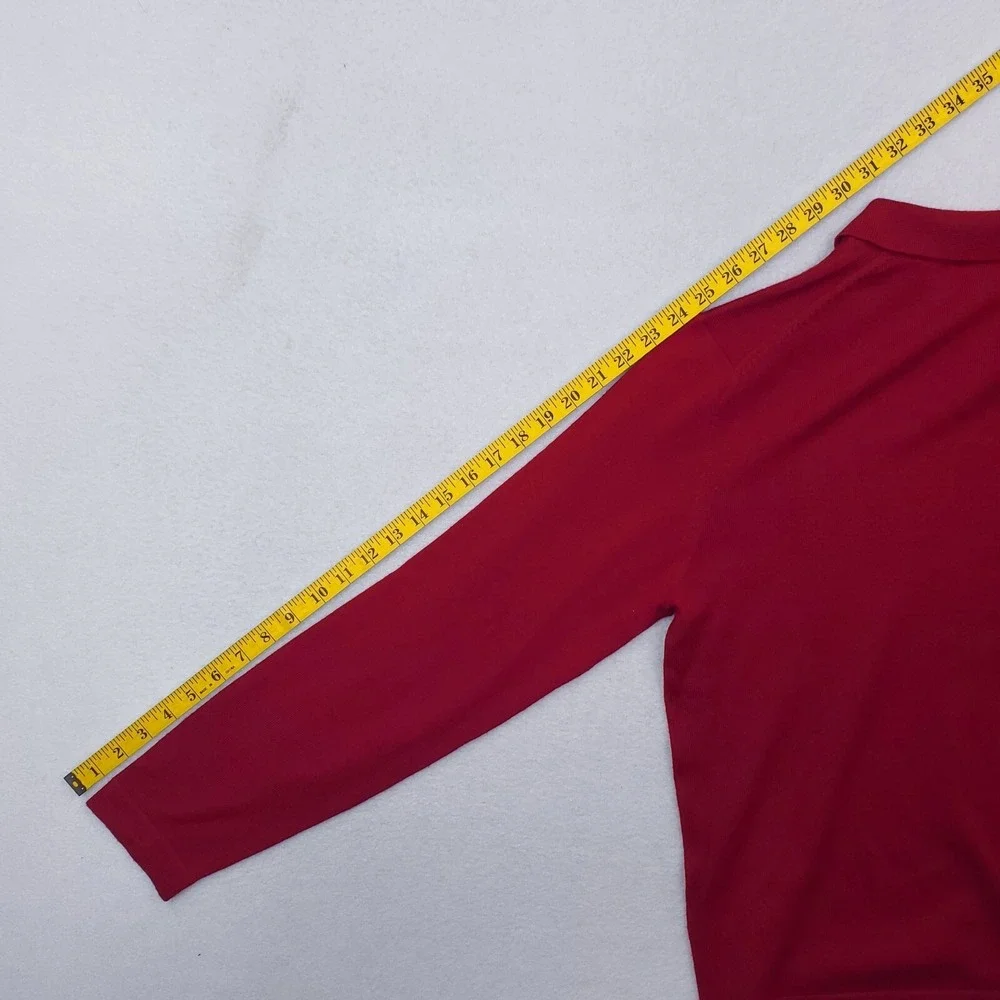Vintage Banana Republic Sweater Mens Medium Red Merino Wool Pullover Y2K